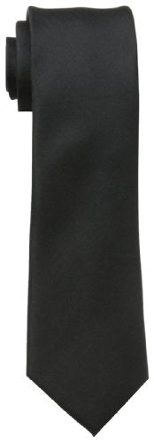 Men's Solid Tie, Black, One Size