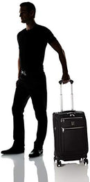 Platinum Elite Softside Expandable Luggage, 8 Wheel Spinner Suitcase, USB Port