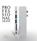 NOV8Tech USB C Hub HDMI Multiport 7in2 Adapter Dongle for Silver MacBook Air