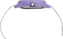 Time Machines Purple/White Sport Elastic Fabric Strap Watch