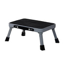 Non-Slip Step Stool, Rubber Platform Steel 1-Step Ladder, Sturdy