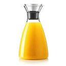 50 Oz Glass Drip-free Carafe with Stainless Steel Hot and Cold Glass Water Pitcher,