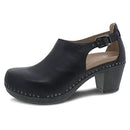 Dansko Women's Sassy Black Milled Heel 7.5-8 M US - Adjustable Strap, Comfort