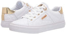 GUESS Women's LOVEN Sneaker, White, 7