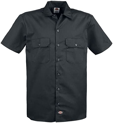 Short Sleeve work utility shirts, Black, XX-Large US