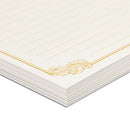 60 Sheets Vintage Stationary Paper and Envelopes Letter Set, Gold Border (7.25 x 10.2 In)