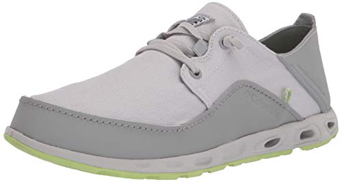 Bahama Vent Relaxed Boat Shoe, Grey Ice/Jade Lime, 12