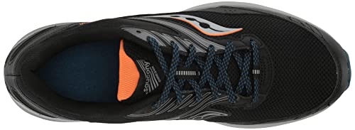 Saucony Men's Cohesion TR15 Trail Running Shoe, BLK/Nightshade, 12.5 Wide