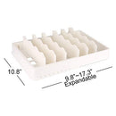Expandable Food Storage Container Lid Organizer, Includes 6 Adjustable Dividers