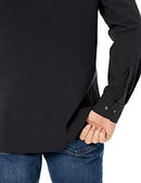 Men's Regular-Fit Long-Sleeve Solid Casual Poplin Shirt