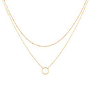 Gold Layered Choker Necklace for Women,18K Gold Plated Necklace