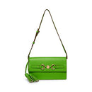 Anne Klein E/W Flap Shoulder w/Horse bit, Grass Green
