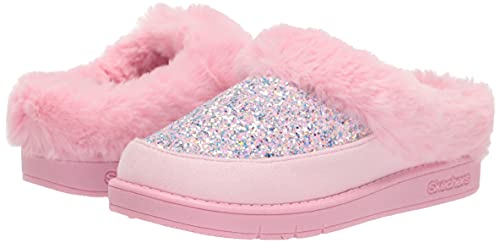 Skechers Kids Girls Sleep Slides Slipper, Pink, 4 Big Kid