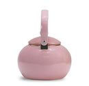 Enamel Teakettle Non-Whistling, 2 Quart, Pink