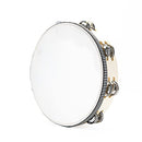 Double Jingles Tambourines with 8 Pairs Metal Bell Drum Hand Percussion