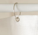 Elena Home Goods Fabric Shower Curtain | 230 GSM Polyester Blue Stripe Design
