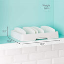 Food Container Lid Organizer, Large, Adjustable Plastic Lid Storage