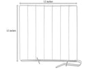 Evelots Closet Wood Shelf Divider-New Extra Brackets for Stability-Steel-Set/8