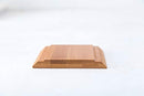 7" White Ceramic Wall Planters Vase and Copper,Drainage Hole with Bamboo Tray