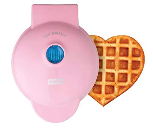 DASH Pink Heart Mini Waffle Maker