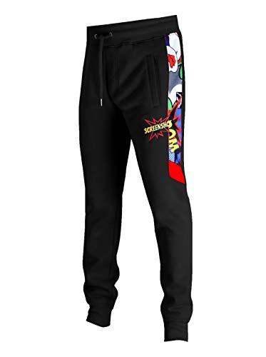 Mens Hip Hop Premium Slim Fit Urban Fleece Pants-Activewear Pop Art  Sweatpants