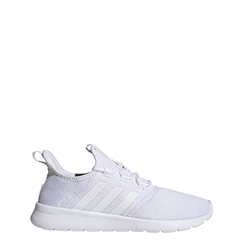 adidas womens Cloudfoam Pure 2.0 Running Shoes, White/White/Grey, 9 US