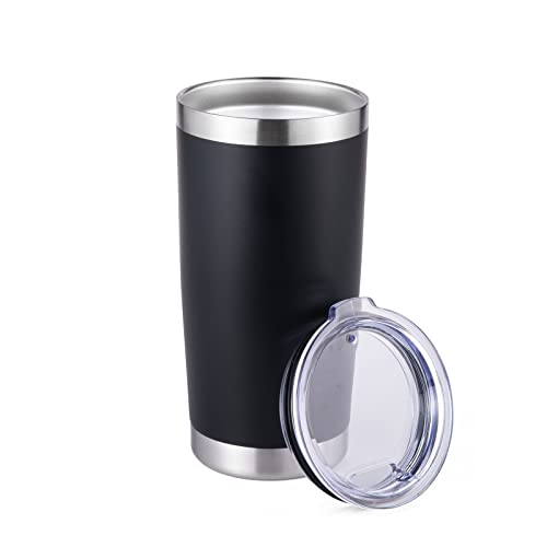 20oz Insulated Tumblers with Lid Stainless Steel Double Wall Tumbler Travel Coffee Cups