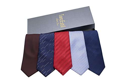 Men's Premium Silk Ties - Vienna Collection (Blue Striped)