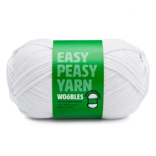 Crochet & Knitting Yarn for Beginners with Easy-to-See Stitches, Worsted Medium