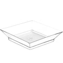 Mini Appetizer Plates and Tear Drop Spoons for Weddings (Clear, 72 Pieces)