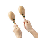 Maracas Hand Percussion Rattles,Beech Wood Material Rumba Shakers with Clear and Professional Sounds