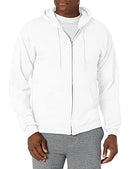 Hanes Men's Full-Zip Eco-Smart Hoodie, white, X Large