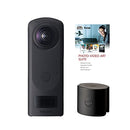 Theta 360 Camera with 51GB Internal Storage Bundle with Lens Cap and Photo and Video