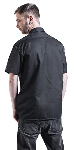 Short Sleeve work utility shirts, Black, XX-Large US