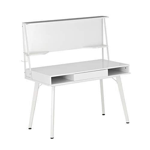 Study Computer Storage & Magnetic Dry Erase White Board Home Office Desk