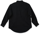 Men's Logger Twill Long Sleeve Workshirt, Black, Medium