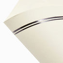 Ecru and Black Premium Stationery Paper Set, Letter Size (24 Envelopes, 48 Sheets)