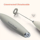 Powerful Handheld Milk Frother, Mini Milk Foamer, Battery Operated Stainless Steel Drink
