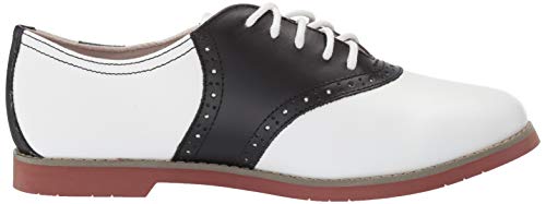 Eastland Women's Sadie Oxford, Black/White, 8 Medium US