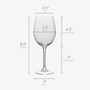 Cheers White Wine Glasses, Set of 4, Clear