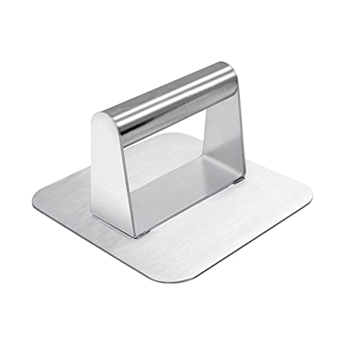 Stainless Steel Hamburger Press, Grill Press. Suitable for Grills, bakeware and Pans