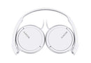 Sony ZX Series Wired On-Ear Headphones, White MDR-ZX110