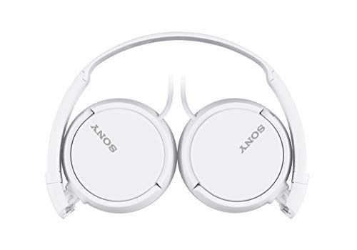 Sony ZX Series Wired On-Ear Headphones, White MDR-ZX110