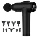 Massage Gun Deep Tissue, Handheld Electric Muscle Massager, High Intensity Percussion Massage Device for Pain Relief with 9 Attachments & 30 Speed(Black)