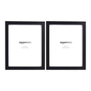 Amazon Basics Photo Picture Frame, Black, 8" x 10" Inch (Pack of 2)