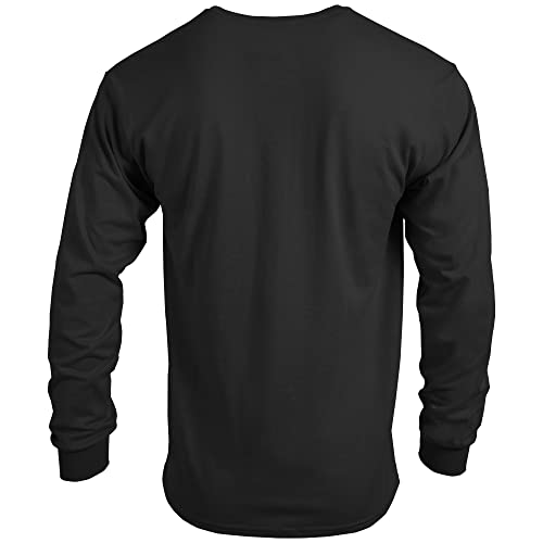 Gildan Men's DryBlend Long Sleeve T-Shirt, Style G8400, 2-Pack, Black, X-Large