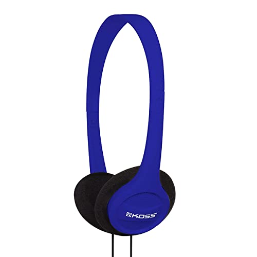 Portable On-Ear Headphone with Adjustable Headband - Blue