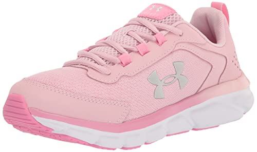 Girls' Grade School Assert 9 Sneaker, (601) Prime Pink/Flamingo/Metallic Silver, 6.5