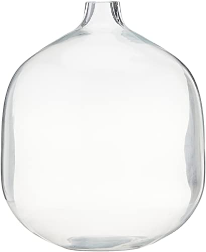 Bloomingville Stout Clear Glass Vase, 7" L x 7" W x 8.25" H