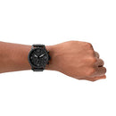 Fossil Men's Nate Quartz Stainless Steel Chronograph Watch, Color: Black